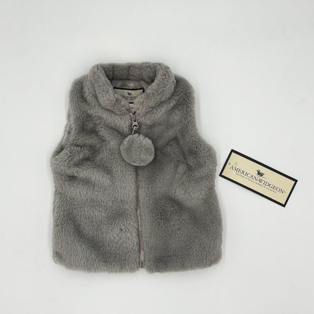 FALL NWT American Widgeon Zip Front Vest Size 2T (Tag size 2) - Fully lined